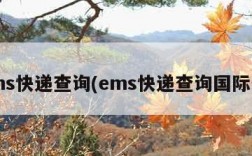 ems快递查询(ems快递查询国际件)