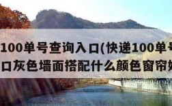 快递100单号查询入口(快递100单号查询入口灰色墙面搭配什么颜色窗帘好看)