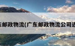 广东邮政物流(广东邮政物流公司近况)