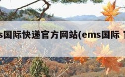 ems国际快递官方网站(ems国际 官网)